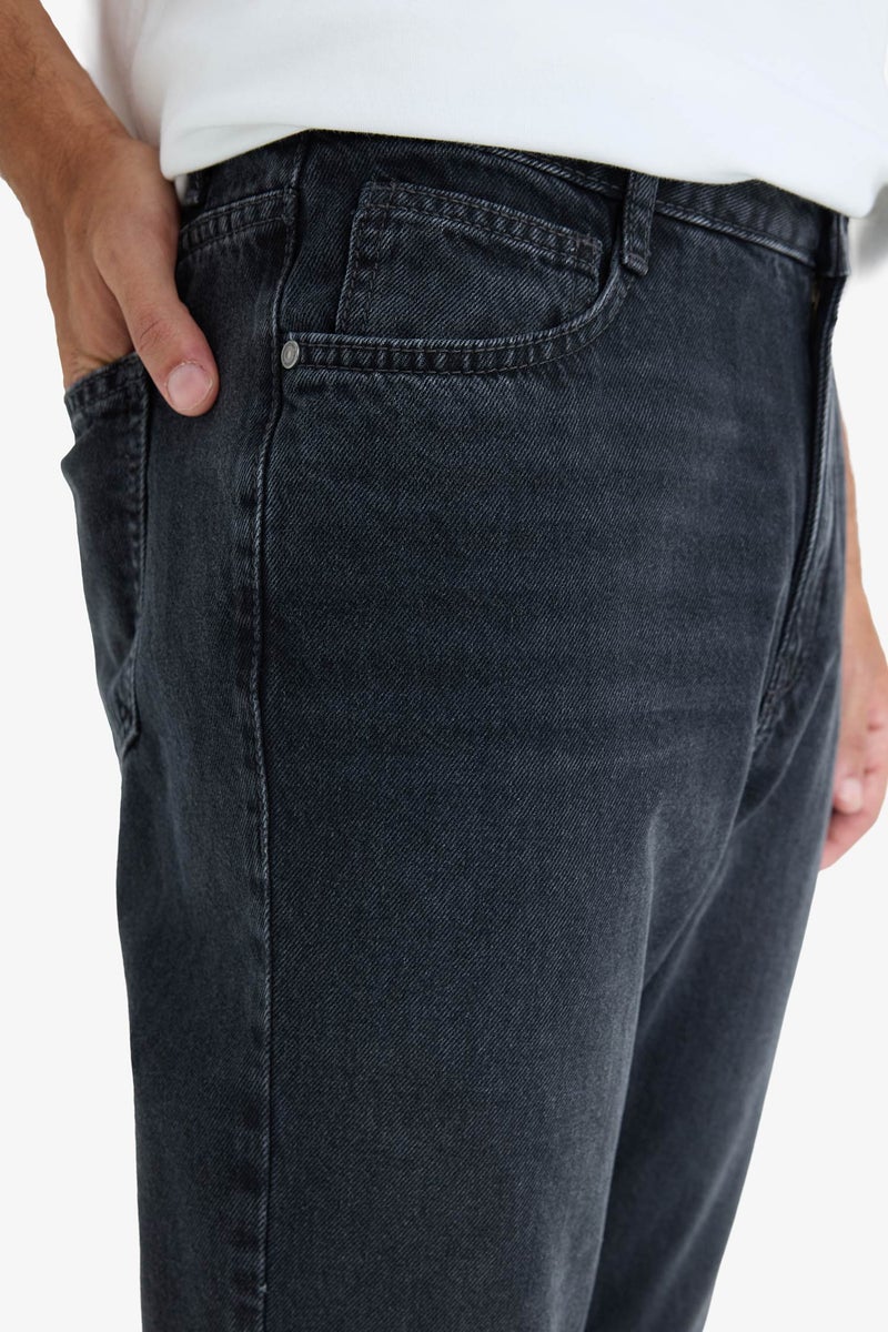 ديفاكتو بنطلون قطن جينز جينز 90’S سليم فيت بساق ضيق - Image 5